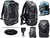 BACKPACK URBAN MADE IN FEATHER WITH THREE COMPARTMENTS AND TWO POCKETS BLACK