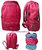 BACKPACK URBAN MADE IN FEATHER WITH THREE COMPARTMENTS AND TWO POCKETS FUCHSIA