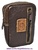 BASIC LEATHER CIGARETTE CASE WITH FRONT POCKET + 30 COLORS -Recommended- DARK BROWN