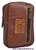 BASIC LEATHER CIGARETTE CASE WITH FRONT POCKET + 30 COLORS -Recommended- MEDIUM BROWN