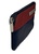 BLUE AND RED LEATHER KEY RING WALLET CARD HOLDER WITH KEY RINGS