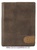 CARD HOLDER WALLET LEATHER TWO TONE WITH PURSE AND RFID FOR 13 CARD - 2 colors - BROWN AND LEATHER