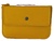 CARD OF LUXURY LEATHER PURSE WITH KEY CHAIN YELOW