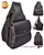 COW LEATHER BAG BACKPACK THREE ENTRANCES DARK BROWN