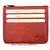 CUBILO BRAND LONG AND EXTRA-FINE LEATHER PURSE CARD HOLDER 6 CARD -COLORS - NARANJA CIMARRÓN
