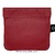 ECONOMIC LEATHER PURSE WITH STRAP CLOSURE AND ZIPPER POCKET GARNET