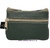 ECONOMIC LEATHER PURSE WITH THREE ZIPPER POCKETS GREEN
