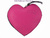 HEART PURSE ZIPPER FUCHSIA