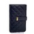 LARGE QUILTED NAPPA NAPPA LEATHER WOMEN'S WALLET WITH COIN POUCH BLACK