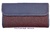 LARGE WOMEN'S WALLET IN MICRO-FRAMED BURGUNDY LEATHER WITH NAVY BLUE BURDEOS-AZUL MARINO