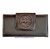 LARGUE WALLET WOMEN'S WITH A LEATHER BOW MADE IN SPAIN BROWN