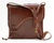 LEATHER BAG SAT HANDMADE HIGH QUALITY DARK CHESTNUT LEATHER