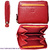 LEATHER BILLFOLD WITH PURSE ACCORDION ROJO