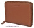 LEATHER CARD FOLDER LOCKING ZIPPER FOR 14 CREDIT CARDS LEATHER