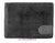 LEATHER CARD WALLET TWO TONE AND RFID BLACK AND GREY