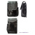 LEATHER COVER BOX CIGARETTE WITH POCKET FOR LIGHTER BLACK