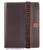 LEATHER MEN'S WALLET WITH ELASTIC CLOSURE AND PURSE -TWO COLORS- BROWN AND ORANGE