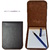 LEATHER NOTEPAD MADE IN UBRIQUE DARK BROWN