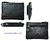 LEATHER PURSE CARD FOLDER, WITH KEY RING BLACK