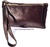 LEATHER PURSE WITH DOUBLE HANDLE FOR HAND BRONZE