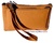 LEATHER PURSE WITH DOUBLE HANDLE FOR HAND CAMEL