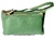 LEATHER PURSE WITH DOUBLE HANDLE FOR HAND GREEN