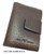 LEATHER WALLET CARD HOLDER 26 CARDS BROWN