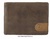 LEATHER WALLET CARD TWO TONE WITH HORIZONTAL PURSE AND RFID Security system BROWN AND LEATHER COLOR