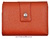 LEATHER WALLET PURSE WALLET WOMAN WITH DOUBLE. SIENA