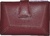 LEATHER WALLET PURSE WOMEN WITH SMALL RED