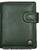 LUXURY LEATHER WALLET PURSE WITH OUTSIDE DARK GREEN