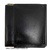 LUXURY LEATHER WALLET WITH MONEY CLIP AND COIN PURSE WITH SPANISH FLAG NEGRO ESP