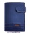 MAN WALLET BRAND BLUNI TITTO MAKE IN LUXURY LEATHER 10 CREDIT CARDS AZUL TODO