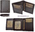 MAN WALLET BRAND BLUNI TITTO MAKE IN LUXURY LEATHER 10 CREDIT CARDS BROWN