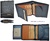 MAN WALLET BRAND BLUNI TITTO MAKE IN LUXURY LEATHER WITH PURSE BLACK