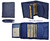 MAN WALLET BRAND BLUNI TITTO MAKE IN LUXURY LEATHER WITH PURSE BLUE