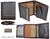 MAN WALLET BRAND BLUNI TITTO MAKE IN LUXURY LEATHER WITH PURSE BROWN