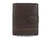 MAN WALLET OF NAPPA LEATHER WITH CARD HOLDER AND PURSE BROWN