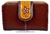 MEDIUM LEATHER WOMEN'S WALLET WITH HAND DECORATED CLOSURE LEATHER