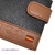 MEN'S LEATHER WALLET WITH EXTERIOR CLOSURE AND BULLFIGHTING HORSE ORNAMENTS BROWN AND LEATHER