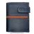MEN'S WALLET LEATHER FROM UBRIQUE WITH SPAIN FLAG AND EXTERIOR CLOSURE AZUL MARINO TODO