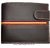 MEN'S WALLET LEATHER FROM UBRIQUE WITH SPAIN FLAG AND EXTERIOR CLOSURE BROWN AND LEATHER