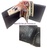 MEN'S WALLET WITH BANKNOTE CLIP AND OUTSIDE PURSE BLACK