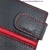 MEN'S WALLET WITH COIN PURSE WALLET RED EMBROIDERY WALLET WITH CLASP SIENA