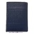 MEN'S WALLET WITH PURSE TITTO BLUNI ENGRAVED LEATHER EXCLUSIVE DESIGN BLUE NAVY