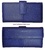 NAPA LEATHER WOMAN WALLET BIG CARD - 5 colors- BLUE NAVY
