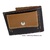 OFFER SET: TWO SMALL LEATHER WALLET WITH OUTSIDE PURSE CUBILO + KEYRING BROWN AND LEATHER