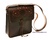 OILED LEATHER BAG CRAFTS DARK BROWN AND WHITE
