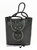 OILED LEATHER HANDBAG BAG WITH DOUBLE STRANDED BLACK AND WHITE