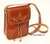 OILED LEATHER SMALL BAG WITH LEATHER TRIM LEATHER AND WHITE